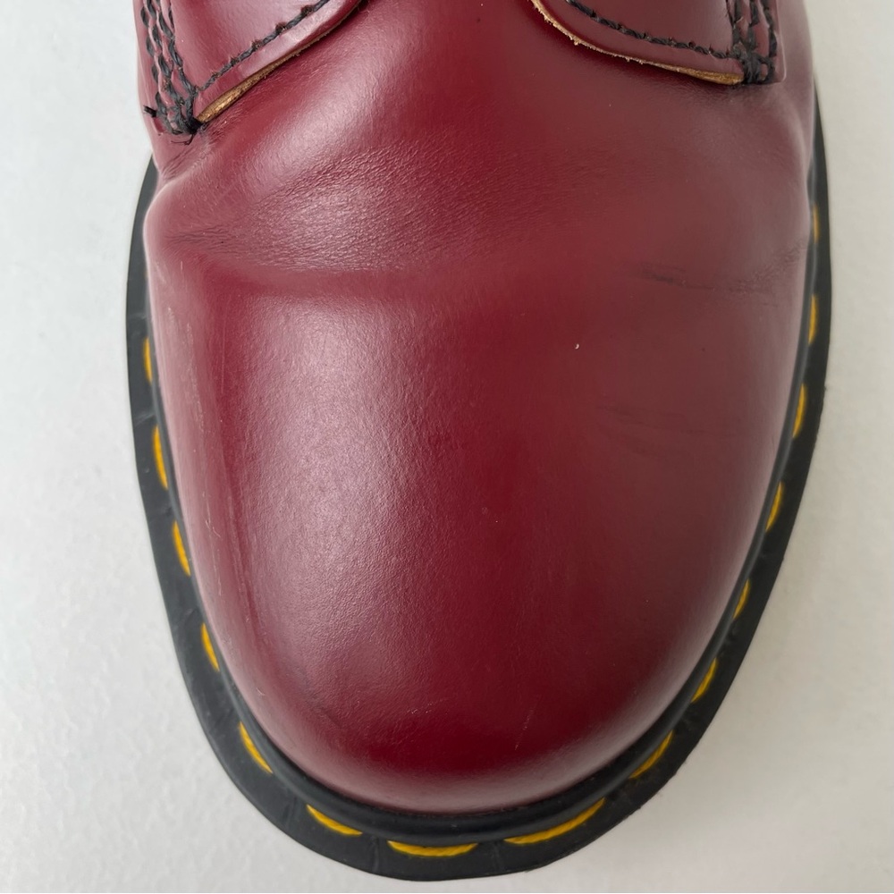 Vintage Dr. Martens 1460 Red Smooth Leather Boots UK 8 - Picture 4 of 16